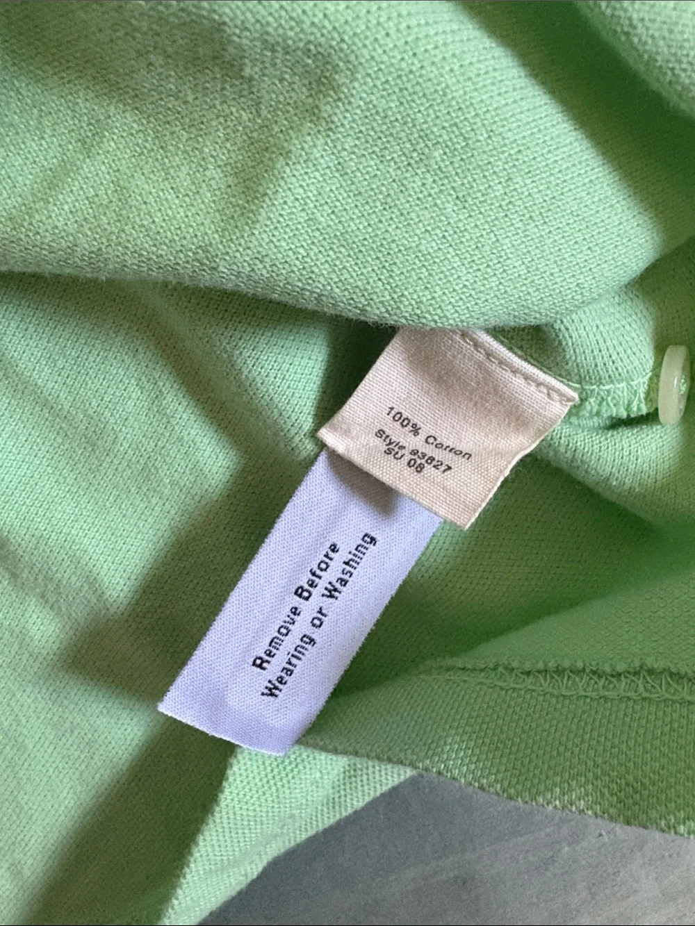 J. Crew Men's Mint Green Vintage Polo Shirt